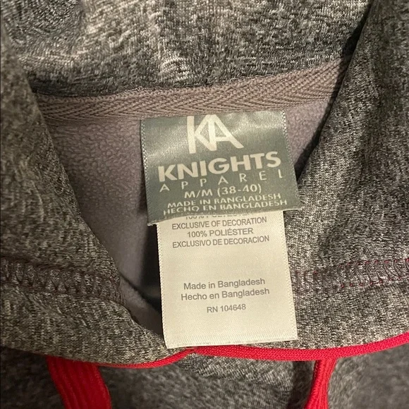 Alabama Crimson Tide Gray and Red Hoodie - Picture 2 of 4